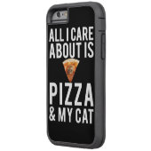 私が気にするすべては約ピザ及び私の猫です Case-Mate iPhoneケース (裏面左)