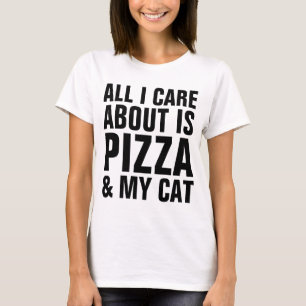 私が気にするすべては約ピザ及び私のCAT Flowyの穀物タンクです Tシャツ