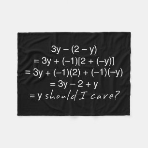 私が気にするユーモアをなぜべきであるか代数学 フリースブランケット