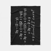 私が気にするユーモアをなぜべきであるか代数学 フリースブランケット (正面)