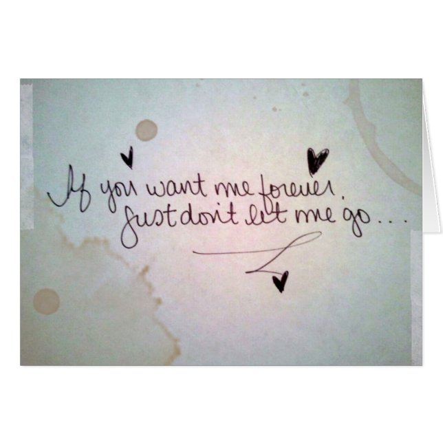 私が永久にほしいと思えば (正面横)