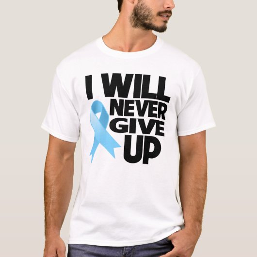 私が決してあきらめない前立腺癌 Tシャツ (正面)