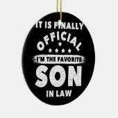 私が法の息子になったのがようやく公お気に入りの式になった セラミックオーナメント (右)