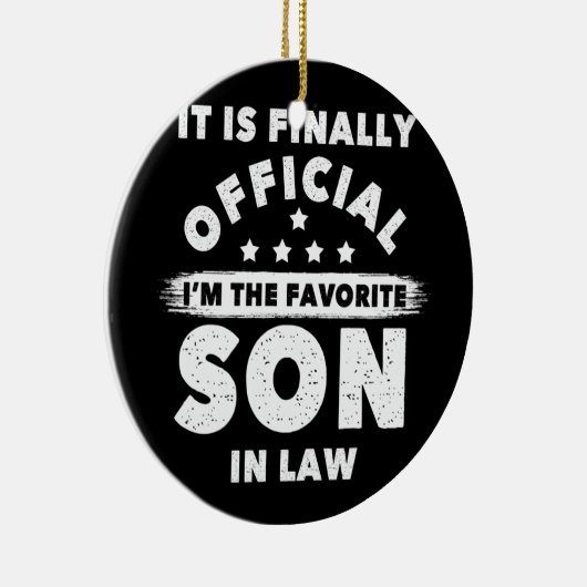 私が法の息子になったのがようやく公お気に入りの式になった セラミックオーナメント (右)