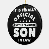 私が法の息子になったのがようやく公お気に入りの式になった セラミックオーナメント (左)