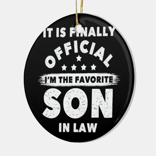 私が法の息子になったのがようやく公お気に入りの式になった セラミックオーナメント (左)
