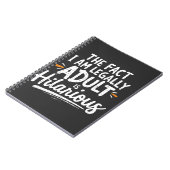 私が法的に大人であるという事実は笑わされる、 ノートブック (左側)