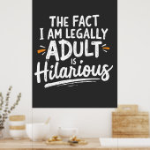 私が法的に大人であるという事実は笑わされる、 ポスター (キッチン)