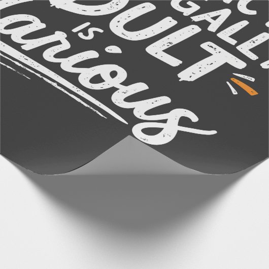 私が法的に大人であるという事実は笑わされる、 ラッピングペーパー (角)