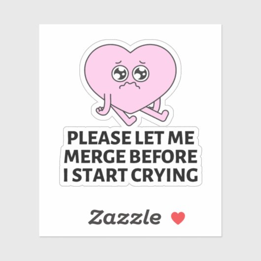 私が泣き叫びバンパーを始める前にマージさせて シール (シート)