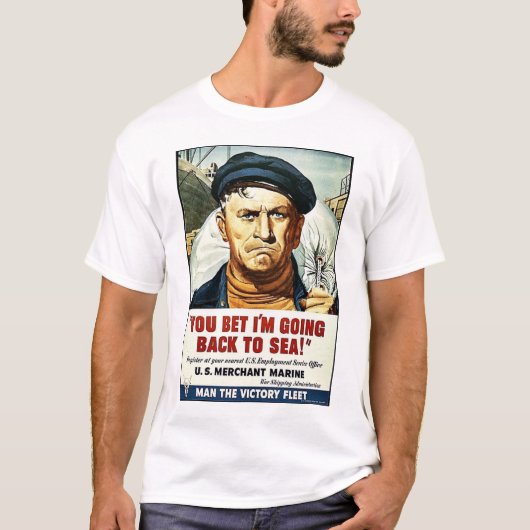 私が海に戻っていることを賭けました! Tシャツ (正面)