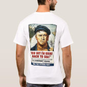 私が海に戻っていることを賭けました! Tシャツ (裏面)