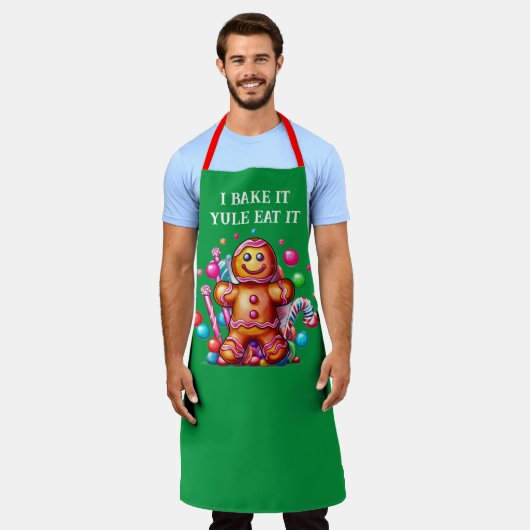 私が焼く エプロン (着用した状態)