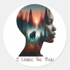 私が熊を選ぶ ラウンドシール