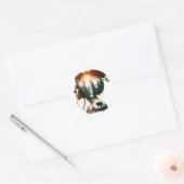 私が熊を選ぶ ラウンドシール (封筒)