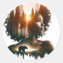 私が熊を選ぶ ラウンドシール