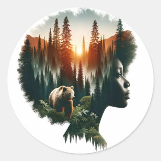 私が熊を選ぶ ラウンドシール