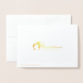 私が父の日フォイルのカードを愛した最初の男に 箔カード (裏面封筒付き)