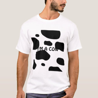 私が牛のふりをする Tシャツ