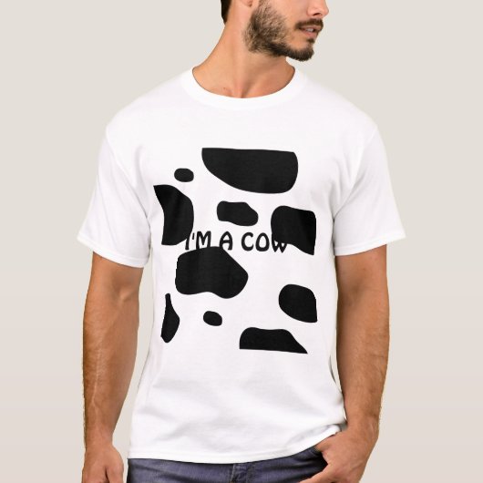 私が牛のふりをする Tシャツ (正面)