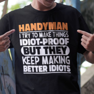 私が物を作る手作りおもしろい引用文 Tシャツ