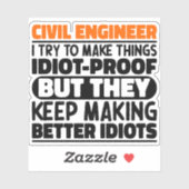 私が物を作ろうとする土木工おもしろい士 シール (シート)