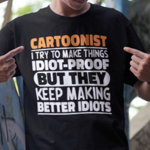 私が物を作ろうとする漫画家おもしろい諺 Tシャツ