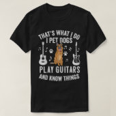 私が犬にギターを知らせるこ遊とは、それだ Tシャツ (デザイン正面)