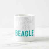 私が犬を助けに行く途中で女性が私をからかっているだけ コーヒーマグカップ (中央)