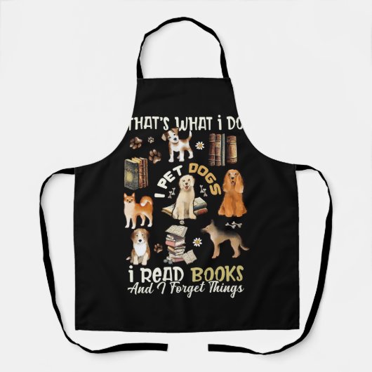 私が犬を飼うのは私が本と私はforgする読こと エプロン (正面)
