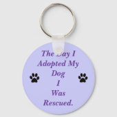 私が犬を飼った日に助けられた。 キーホルダー (正面)