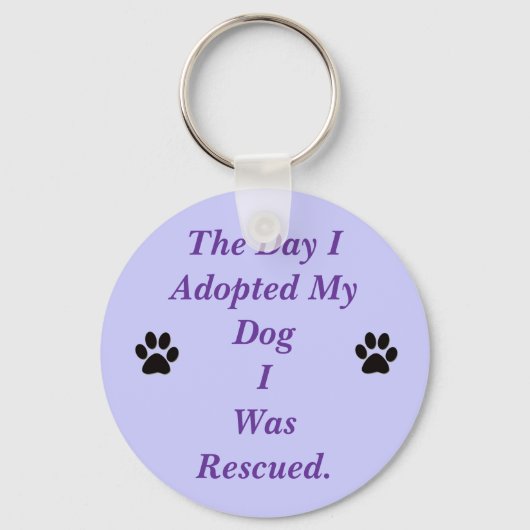 私が犬を飼った日に助けられた。 キーホルダー (正面)