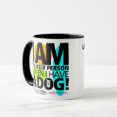 私が犬B&Wのマグをそれを個人化してもらう時! マグカップ (正面左)