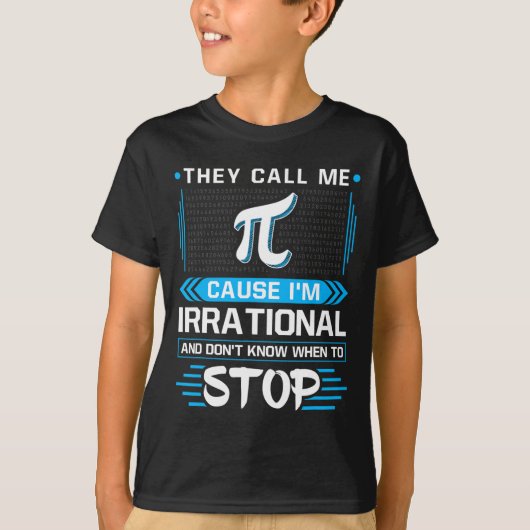 私が理不尽だからPiと呼ばれてる Tシャツ (正面)