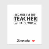 私が理由の先生だから – おもしろい先生 シール (シート)