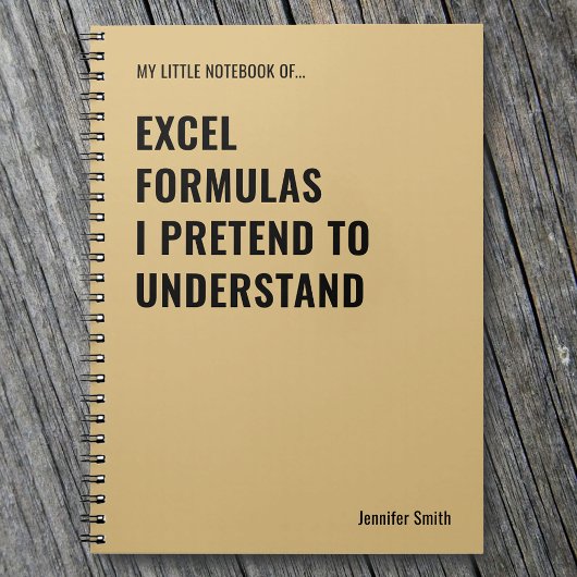 私が理解しているふりをしているExcelの数式 ノートブック