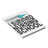 私が生き延び看護学校女子Tシャツ ノートパッド (アングル)