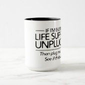 私が生命維持に…あれば マグカップ (中央)