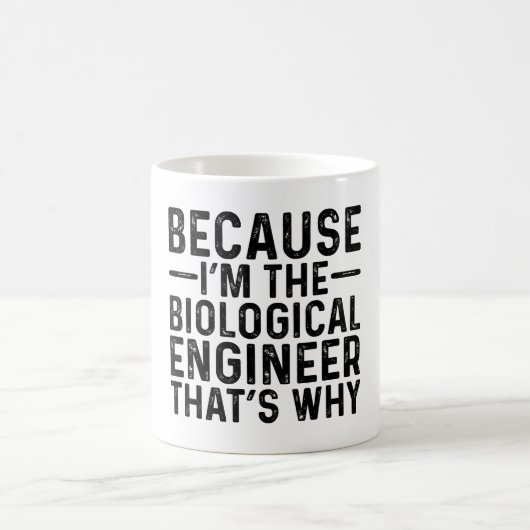 私が生物工学のエンジニアだから コーヒーマグカップ (中央)