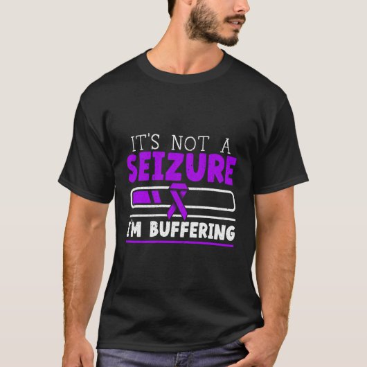 私が癲癇の予感を緩衝しているような発作ではない Tシャツ (正面)