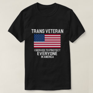私が皆を保護するのに役立ったトランス・ジェンダーの退役軍人 Tシャツ