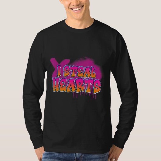 私が盗むハートロマンス愛かわいい Tシャツ (正面)