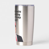 私が目を覚ますと大好きドナルド・トランプは大統領である 保温保冷タンブラー (背面)