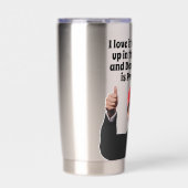 私が目を覚ますと大好きドナルド・トランプは大統領である 保温保冷タンブラー (正面)