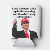 私が目を覚ますと大好きドナルド・トランプは大統領である 缶クーラー (裏面)