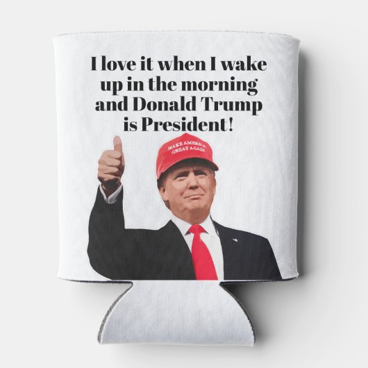 私が目を覚ますと大好きドナルド・トランプは大統領である 缶クーラー (裏面)