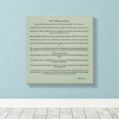 私が目を閉じると キャンバスプリント (インサイチュ (ウッドフロア))