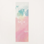 私が目覚めた上で見た何をモノグラム| ヨガマット (正面)