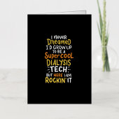 私が直径になるとは夢にも思わなすごいクールい 箔グリーティングカード (正面)