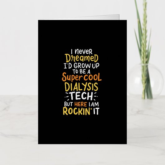 私が直径になるとは夢にも思わなすごいクールい 箔グリーティングカード (正面)